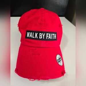KBETHOS Vibrant Red Faith Cap
